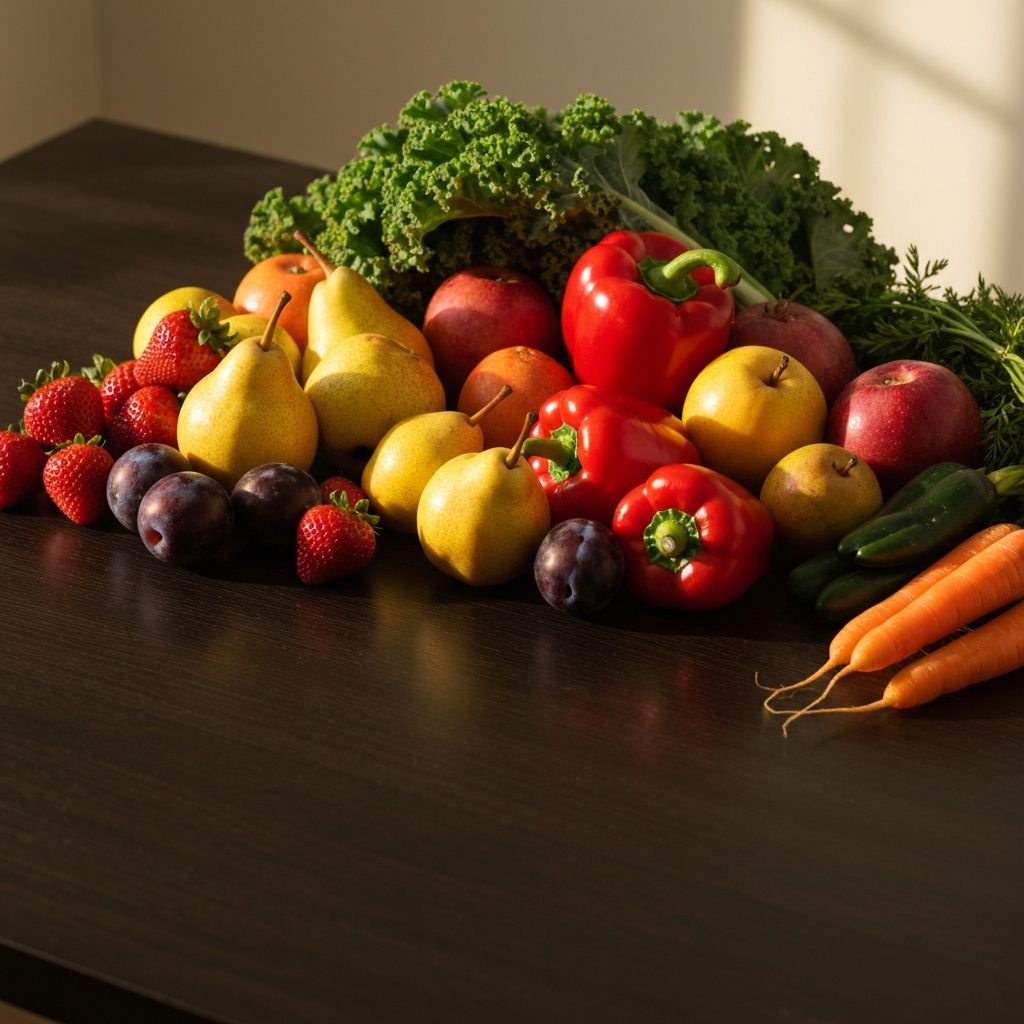 Variety of natural foods